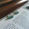 Orecchini in argento con smeraldo naturale 3,24 ct (2146940)