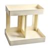 Double Layers Desktop Storage Rack Modern   Makeup Shelf   for Vanity Bathroom