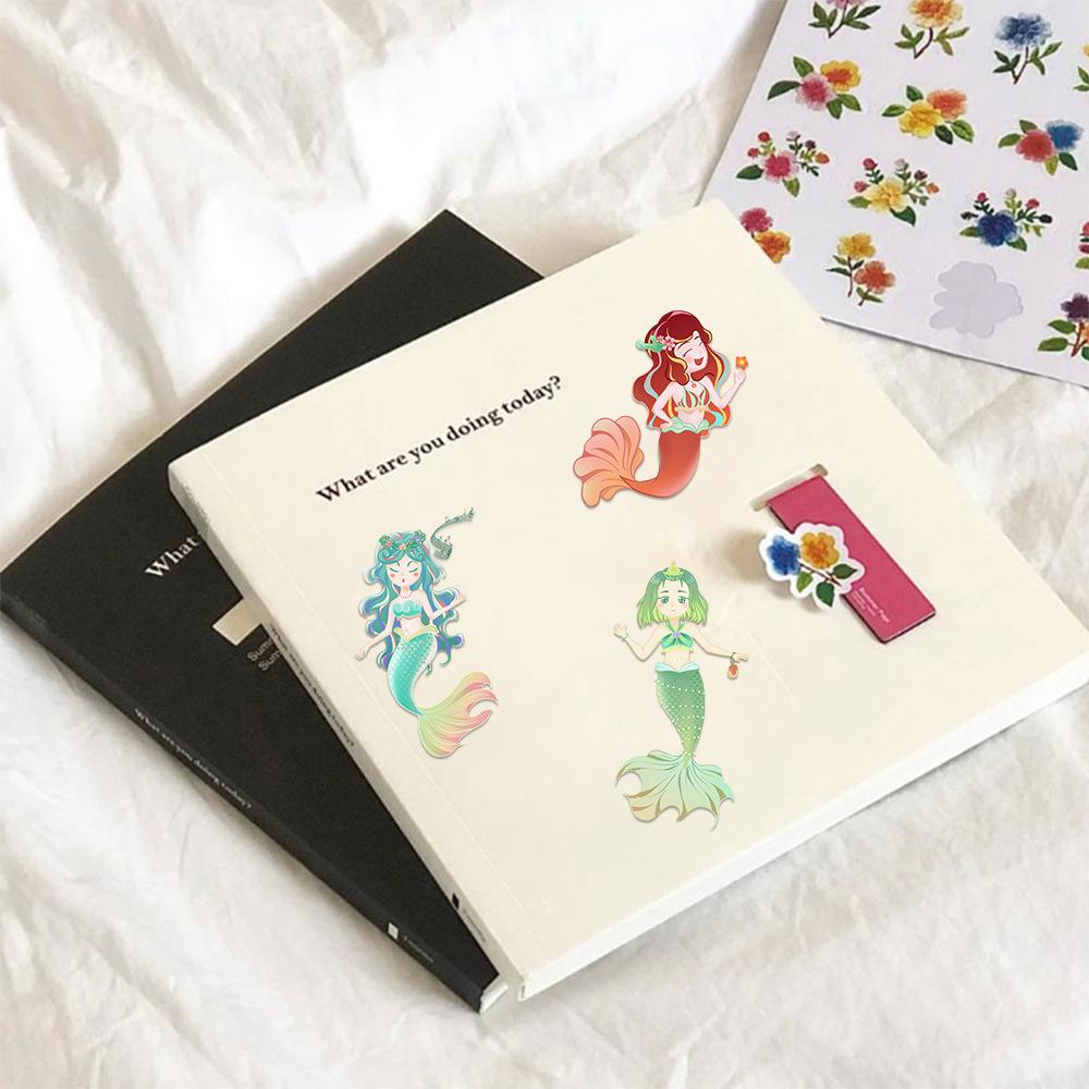8Sheets Little Mermaid DIY Puzzle Stickers for Kids Cartoon Dress Up Jigsaw Stickers Children's Creative Toys