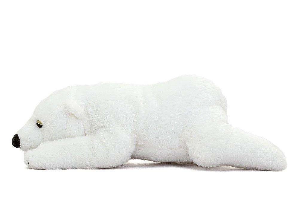Carolata Polar Bear Plush Toy (LargeNestling SeriesSoft Touch) Realistic Bear Animal Toy Doll Gift Present Birthday (Twice Tested)  Christmas Present
