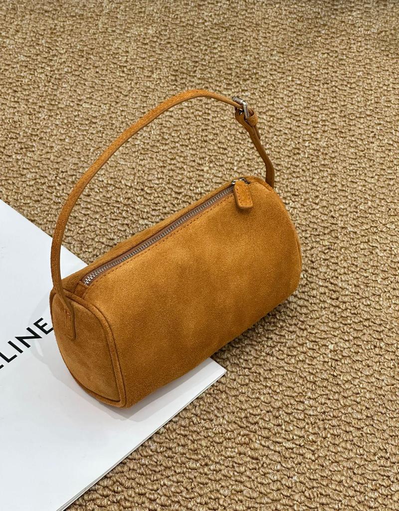 Bolso Sobaco de Cuero Vacuno Esmerilado Genuino para Mujer - Bolso de Mano Versátil para Otoño/Invierno