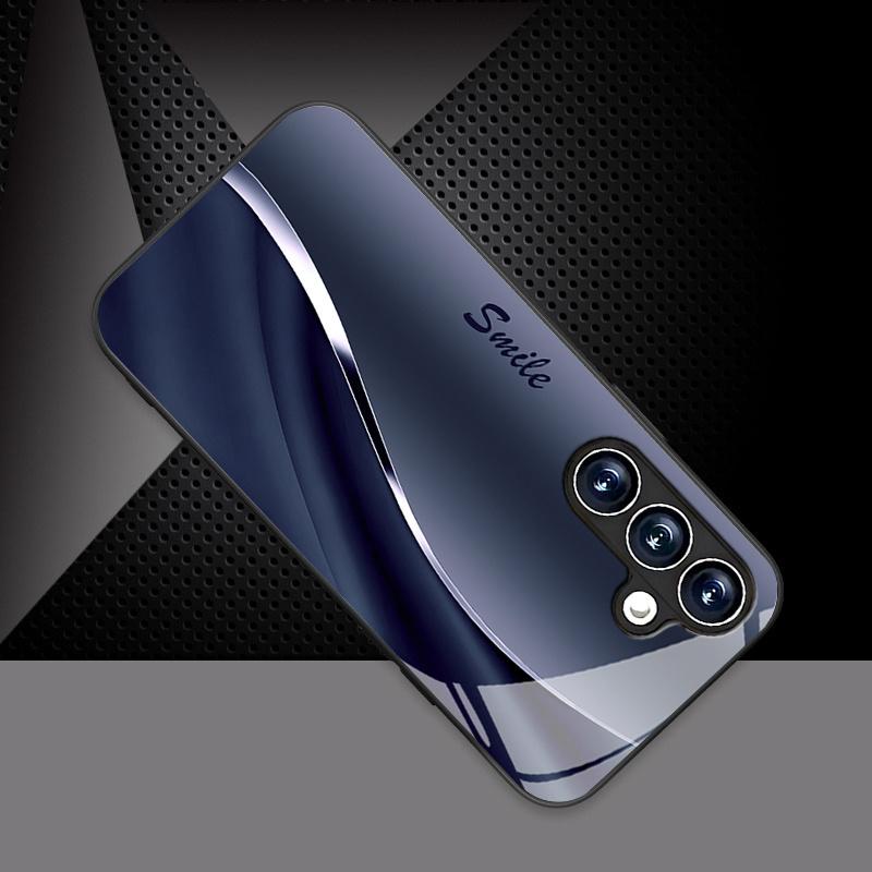 Business Men's High-quality Glass Phone Case Suitable for Samsung Galaxy S26 S25 S24 S23 S22 S20 FE/Ultra/Plus Anti Fall