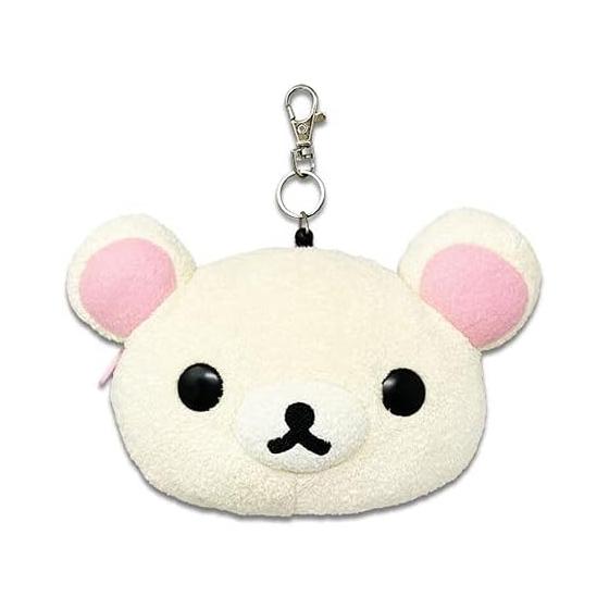 Naitou Design Rilakkuma Face Pass Case Rilakkuma and Kaoru-san Korilakkuma