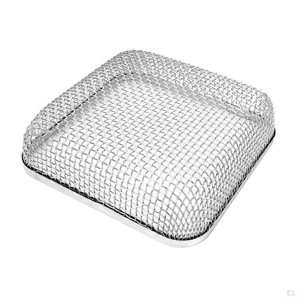 RV Furnace Vent Cover Stainless Steel Mesh Ventilation with Installation Tool Versatile Easy