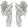 Zcargel Angel Sculpture Door Frame Ornament Sleeping Angel Resin Statue Wall Frame Home Decor Type 1