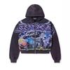 New digital 3D printing zipper Y2K sweater jacket for men and women