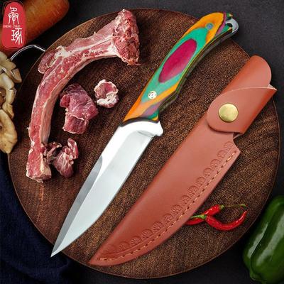 Stainless Steel Hand Forged Meat Cleaver Steak Knife Exquisite Color Household Fruit Cleaver Hand Meat Cleaver