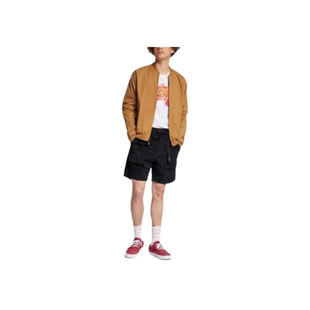 Nike As M Nk Sb Jkt Bomber Jacket With Mesh Lining And Zipper Design Men Jackets Dark-Yellow AJ9776-216