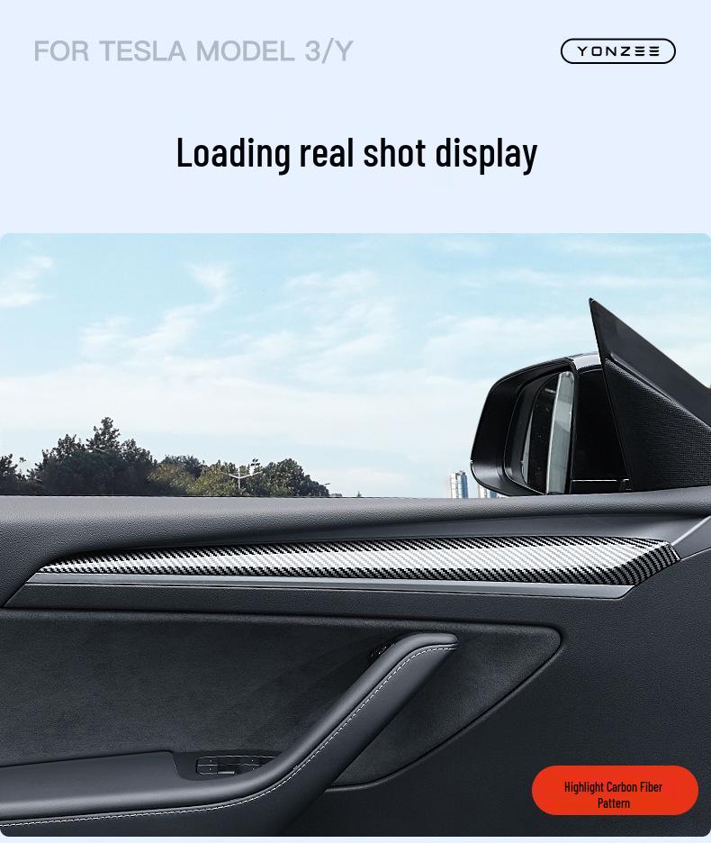 Tesla Model 3/Y Interior Trim Kit: Door, Console, Dashboard Accessories