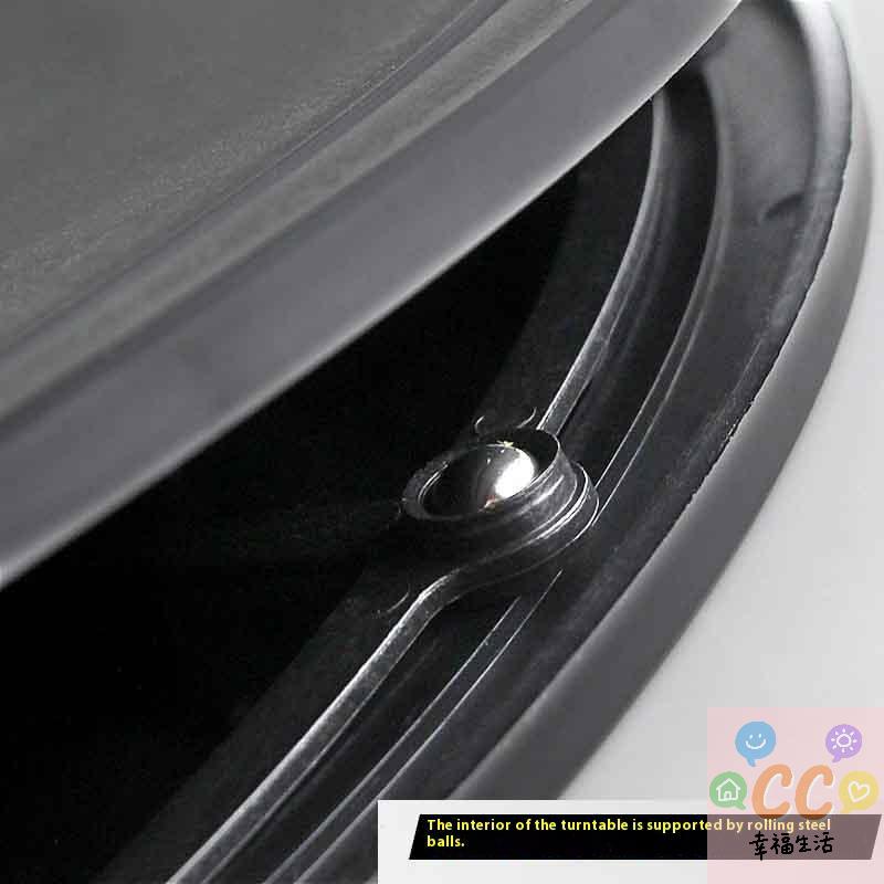 2025 NEU HUA HUA Praktischer 8" 20cm Schwarzer Kunststoff Drehteller Rund Bonsai 360 Drehbarer Drehteller Für Monitor TV Drehteller HUA HUA