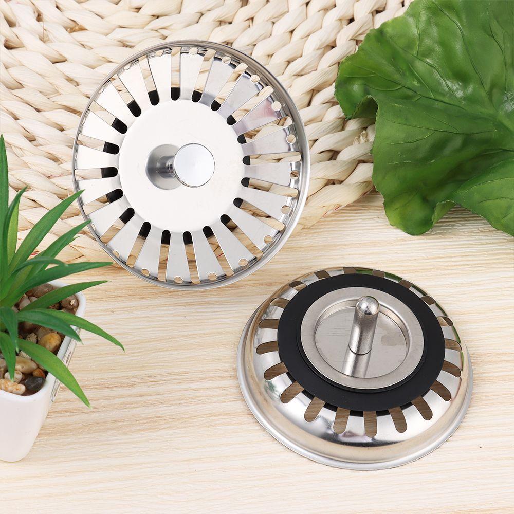 Steel Dish basin cover Kitchen Tools Sink Strainer Filter Plug Water Stopper Basket Drainer