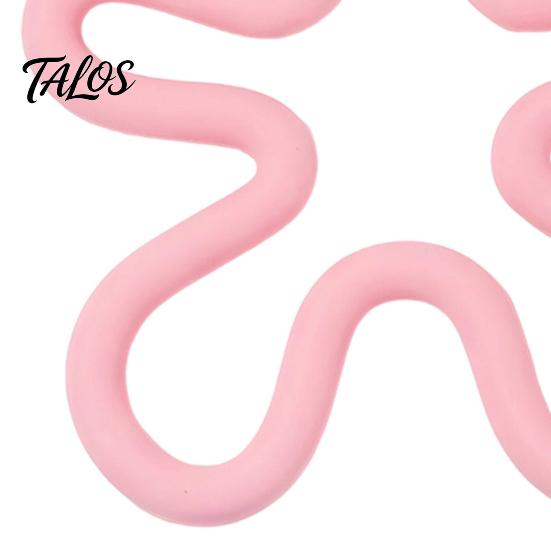 Portable Kitchen Storage Accessory Silicone Coaster, Irregular Flower Shape, Countertop Protector, Non-slip Decorative Dining Table Mat Heat
