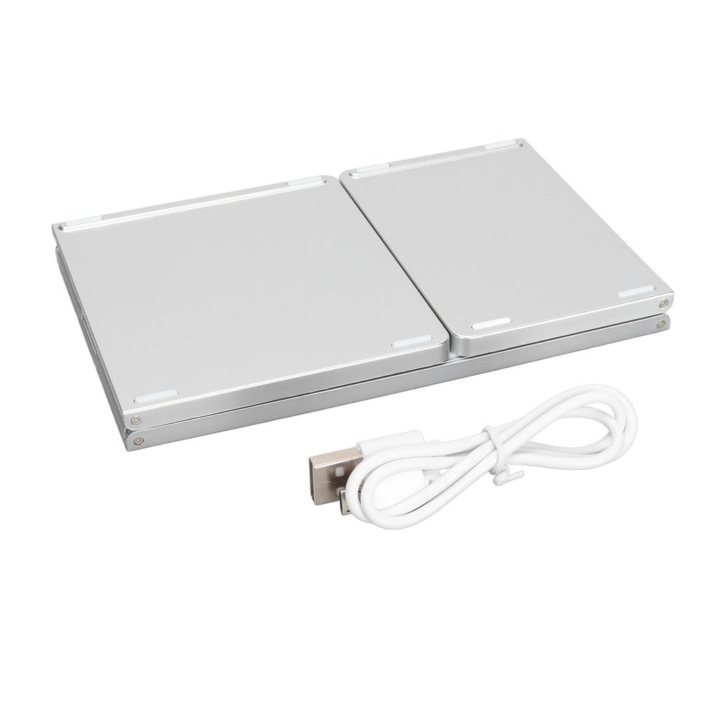 3 Folding Keyboard with Touchpad 63 Keys 10m Connection USB Charging Wireless Keyboard for Smartphone Tablet Laptop Travel