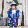Large Cute Kids Hooded Bath Towel Cloak Cartoon Print Boys Girls Bathroom Beach Can Wear Super Absorbent Child Sunscreen Shawel