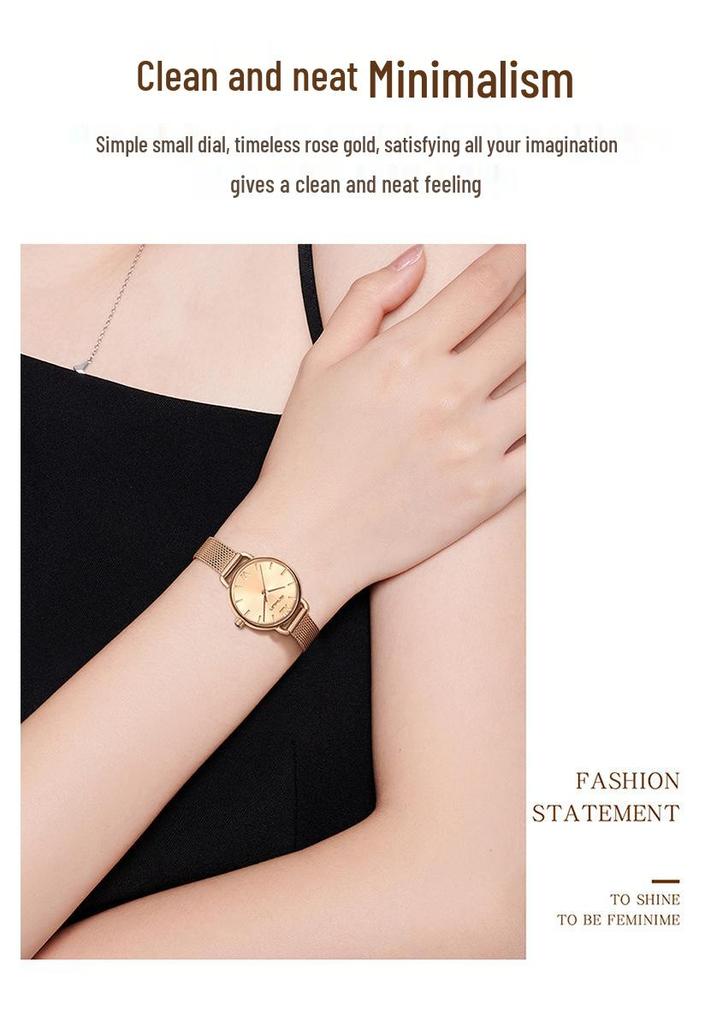 Sanda Women's Retro Roman Numeral Quartz Watch - Fashionable, Simple, and Waterproof