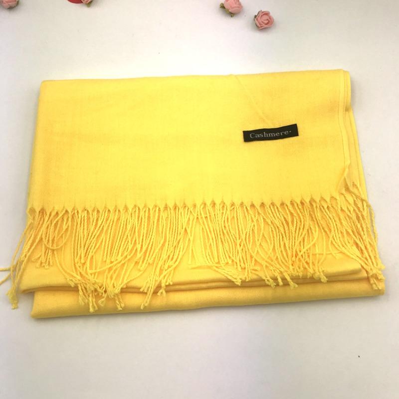

Autumn and winter women s shawl Mayili solid color cashmere scarf scarf warm fashion versatile 200cm