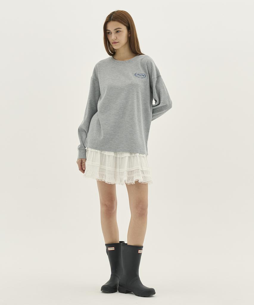 JUCYJUDY Semi-Oversized Waffle T-Shirt J1Ts020J