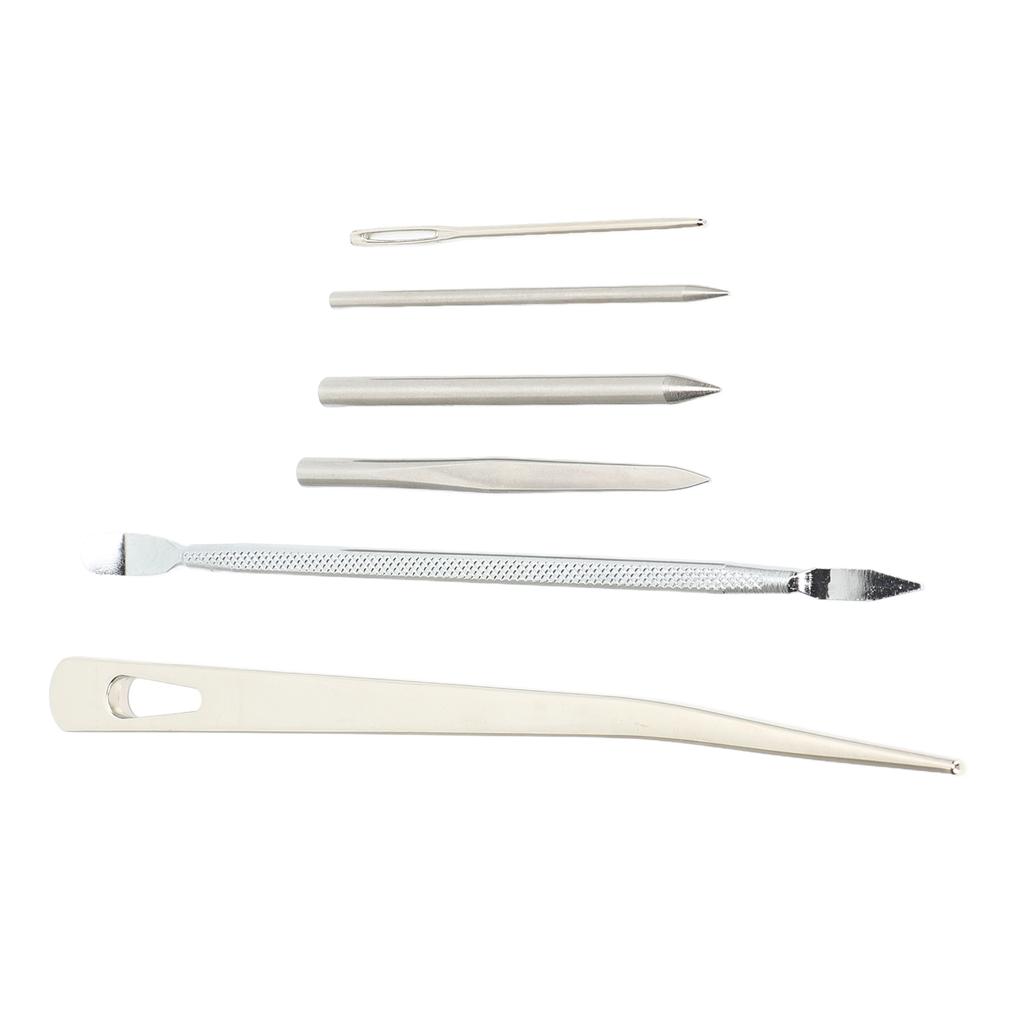 6 Szt. Zestaw Igieł do Paracordu Stal Nierdzewna Igły do Szycia i Sznurowania Paracordu Narzędzie Pomocnicze do Robienia na Drutach