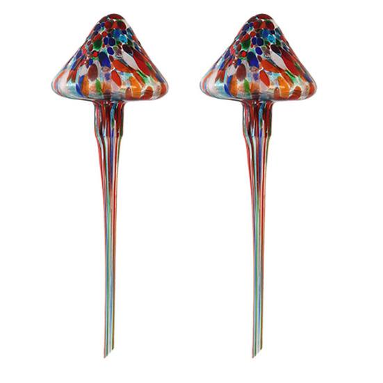 Large Self Watering Glass Mushroom Plant Watering Device UV Resistant Automatic Flower Waterer Plant Watering Tool