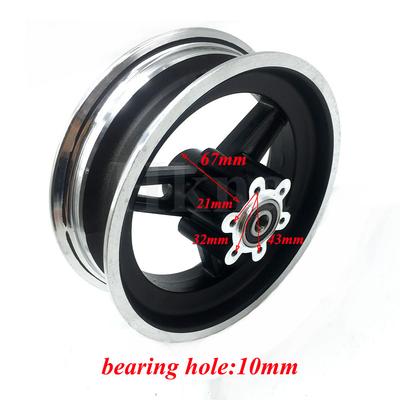 11 Inch Wheel 90/65-6.5 CST Tubeless Tire with Aluminum Alloy Rim for Electric Scooter Front Wheels Modification Accessories