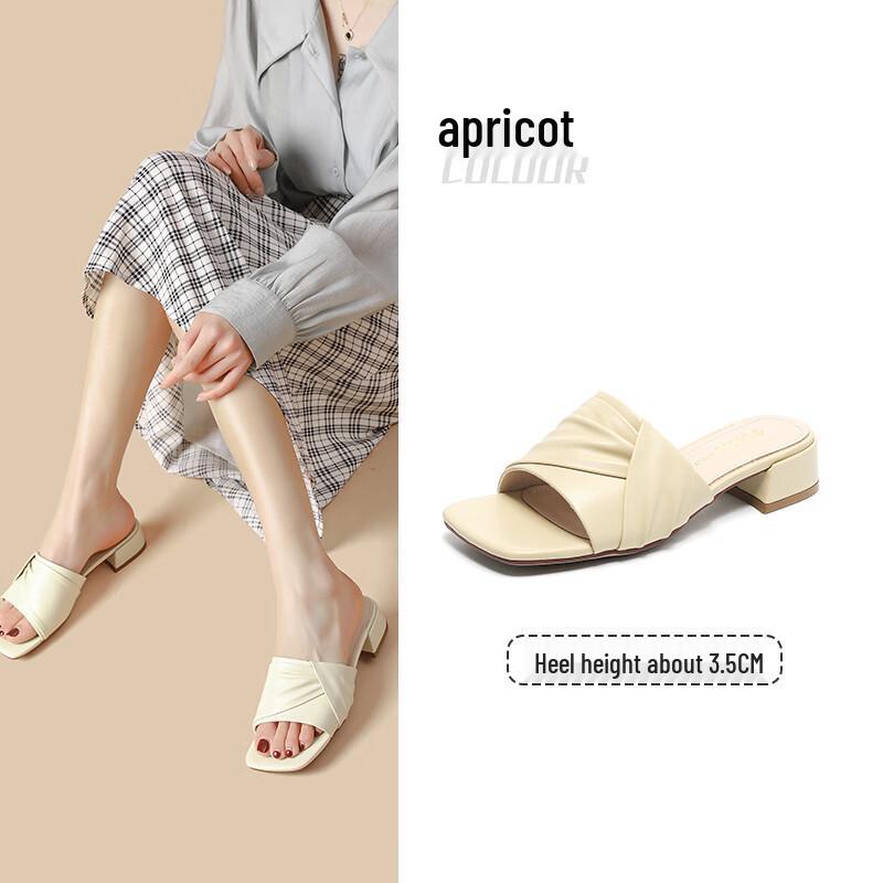 Women s Soft Sole Block Heel Summer Sandals 37