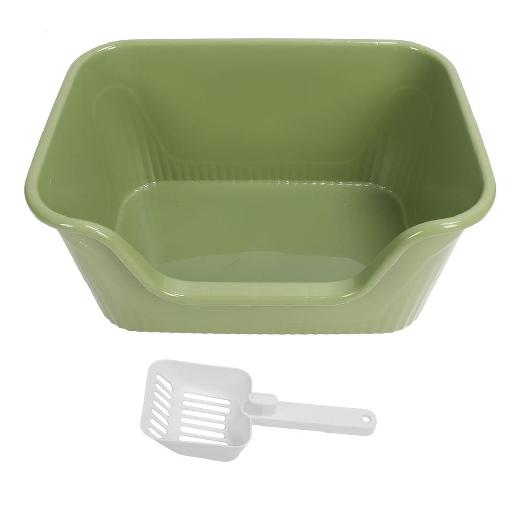 Cat litter box Extra Large Space High Sides Anti Splashing Easy to Clean Cat Litter Box 55x39x27cm for Large Cats Pet Supplies