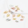 Color retention K gold-wrapped lobster buckle jewelry K gold bracelet necklace buckle end spring buckle DIY jewelry accessories B
