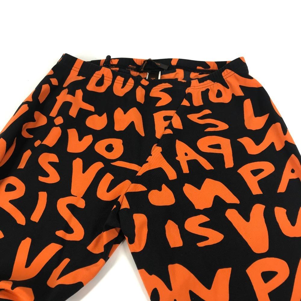 Louis Vuitton MonogramGraffiti Bottoms Pants All-over Pattern Pants Orange/Black