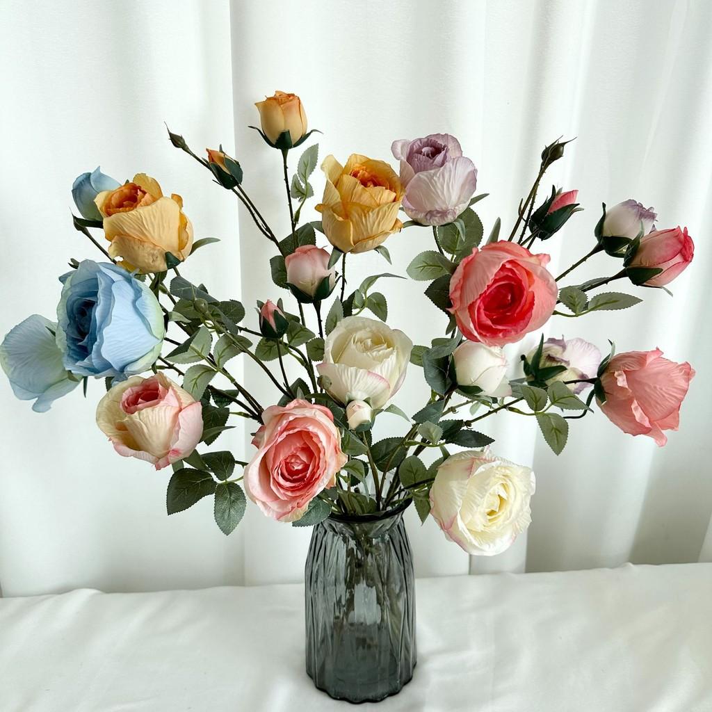 Rose Plants Simulated Wedding Hotel Restaurant Decoration Ornament Desktop