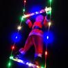 LED Christmas Ladder Lights with Santa Claus Doll String Light with Remote for Indoor Outdoor Home Garden Christmas Decor