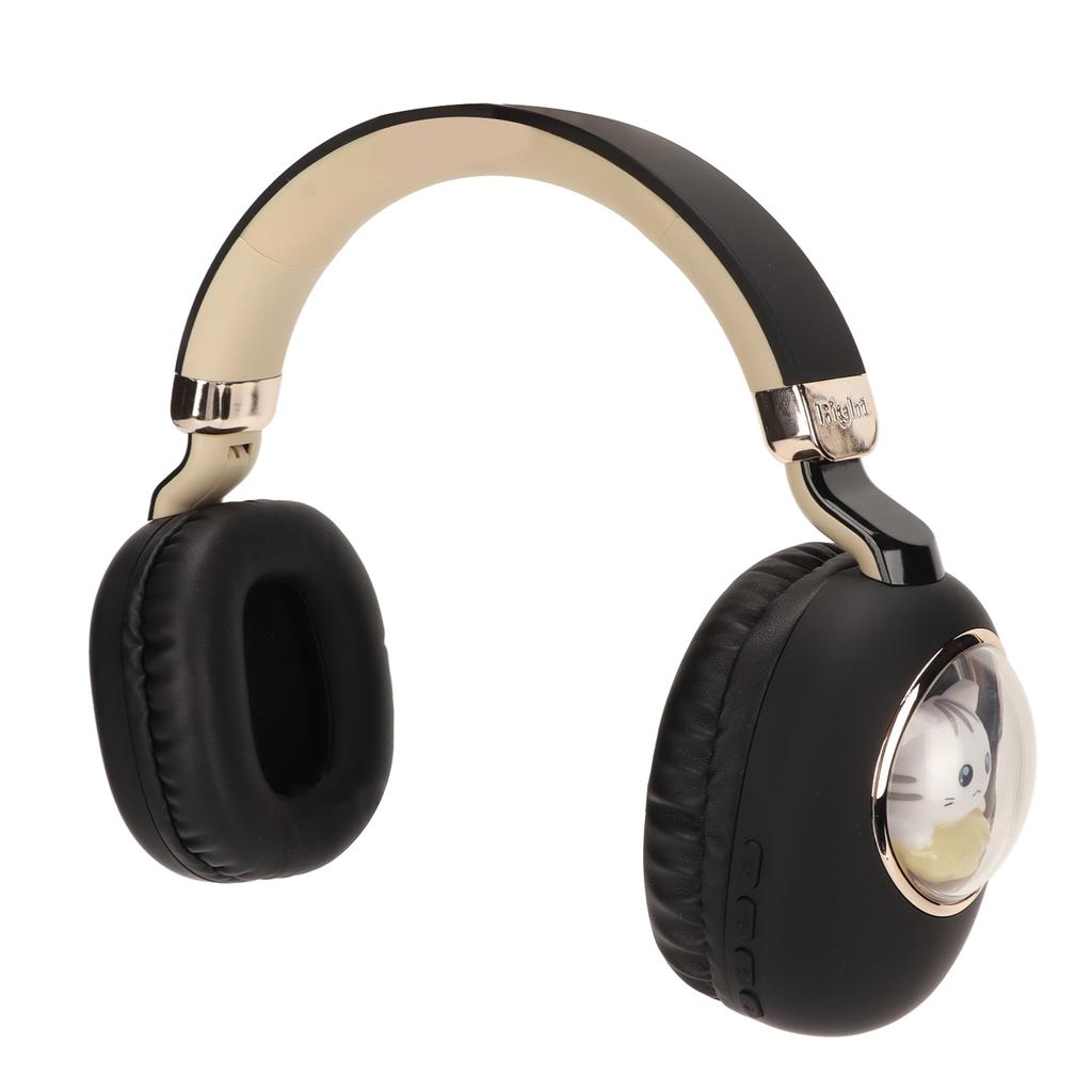 Bluetooth Gaming Headset Cute Cartoon Wired Wireless Stereo Headphone with LED Light for Games