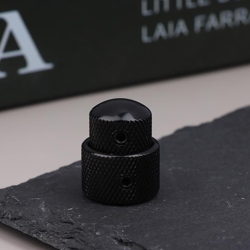 2 In 1 Dual Concentric Tone Volume Blend Control Knobs Domed Metal Volume Speed Control Knobs For Electric Guitar Bass