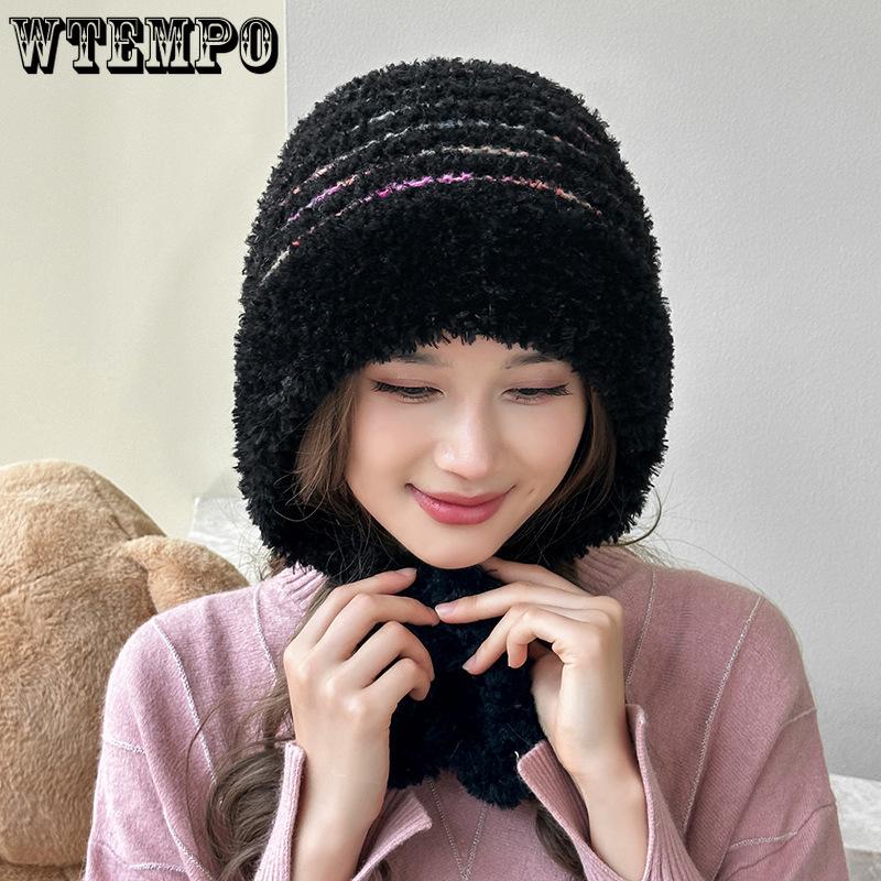 

Strap Up Plush Hat Outdoor Cycling Ear Protection Hat Women s Fashion Windproof Warm Hat Winter сірий колір