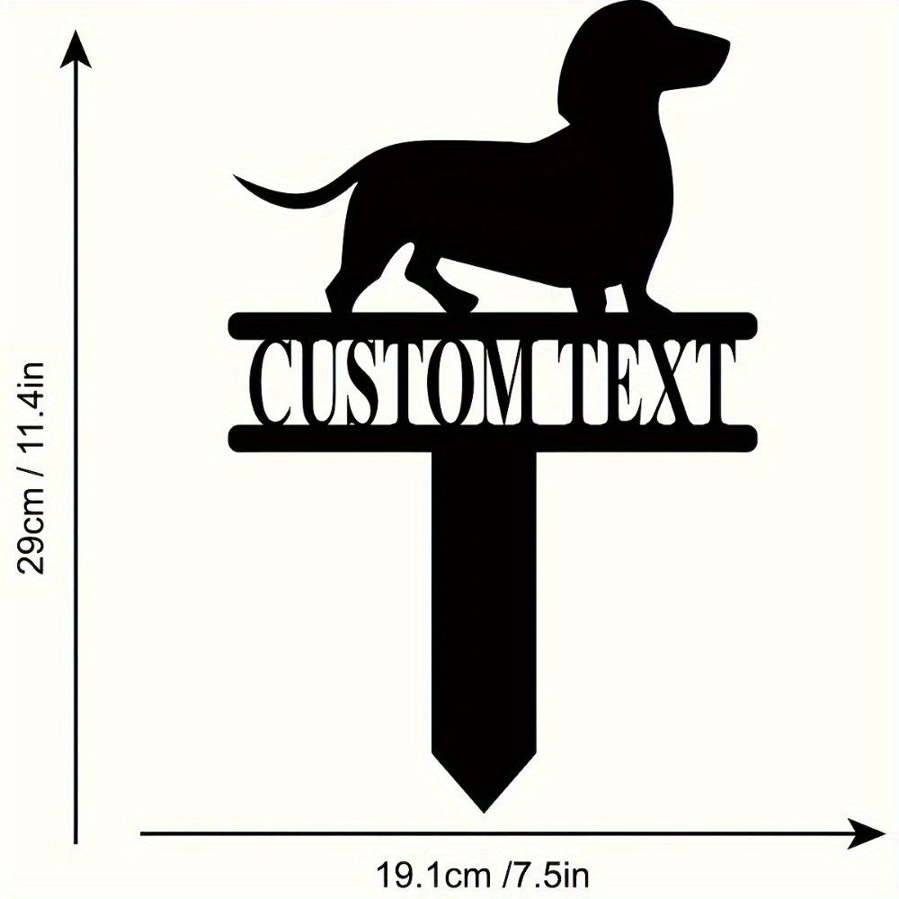 

Rustproof Custom Dachshund Lawn Sign Dog Lover Gift Weatherproof Yard Decor Reusable
