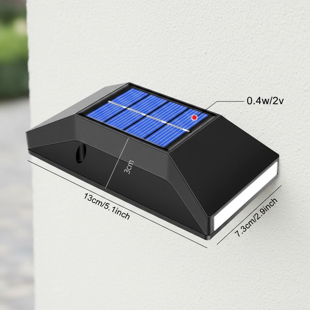 

Solar Powered Outdoor Waterproof Wall Light Up Down Illuminating Garden Landscape Decorative Lighting