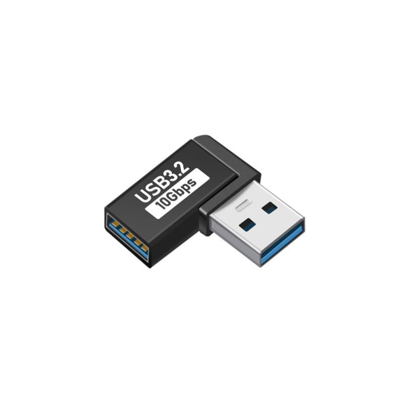 USB C 90 Derece Yan Açılı Konnektörler Hızlı Şarj Kablosu Adaptörü Dar Alanlar İçin Güvenli Seyahat Dostu