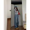 Women's Heart-Shaped Puppy Print Round Neck Long Sleeve T-shirt, Brushed for Spring, Autumn, Winter - Korean Style Fashion Base Layer.