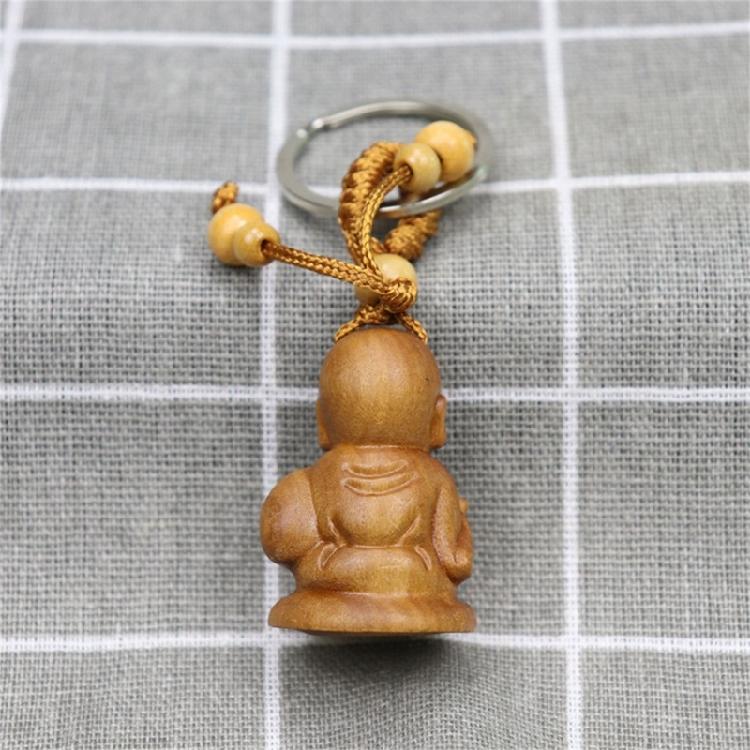 Versatile Buddhas Pendant Keychain Wealth Luck Keyring for Everyday Use