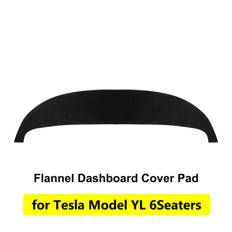 For Tesla Model 3 Y YL Juniper Highland 2025 2026 Suede Dashboard Cover Pad Sunshade Protector Anti-UV Dash Sun-shading Non-slip