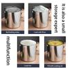 Stainless steel food grade storage and sealing tank - suitable for multifunctional storage of oil, milk, and tea