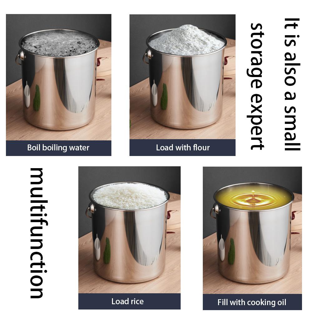 Stainless steel food grade storage and sealing tank - suitable for multifunctional storage of oil, milk, and tea