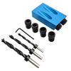 14pcs/set 15 Degree Angle Oblique Hole Locator Drill Bits Hole Jig Clamp Kit for Woodworking