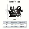 Customizable Halloween Castle Metal Wall Sign Indoor Outdoor Decor