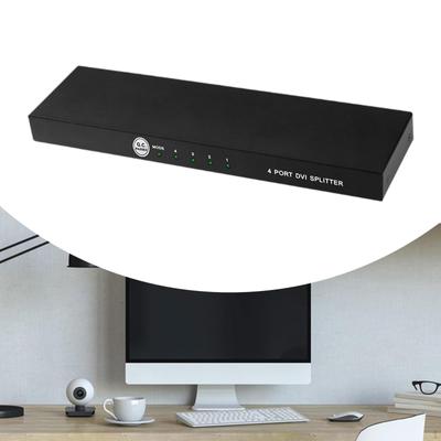 Adjustable Output GAIN 4K Splitter Adapter Multifunctional High Resolution Support 4 Port