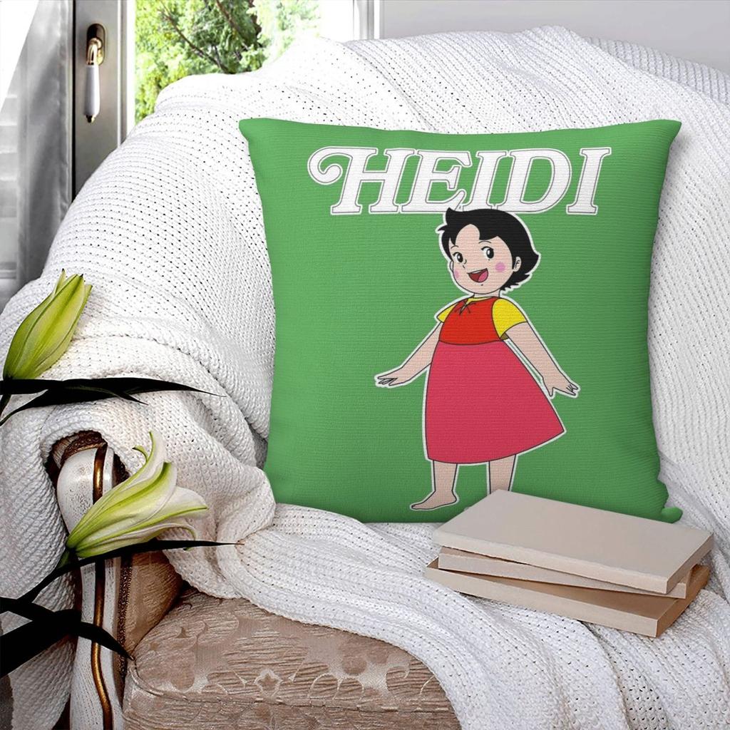 Heidi The Girl Of The Alps Pillowcase Printing Polyester Cushion Cover Decoration Pillow Case Cover Bed Dropshipping 45*45Cm