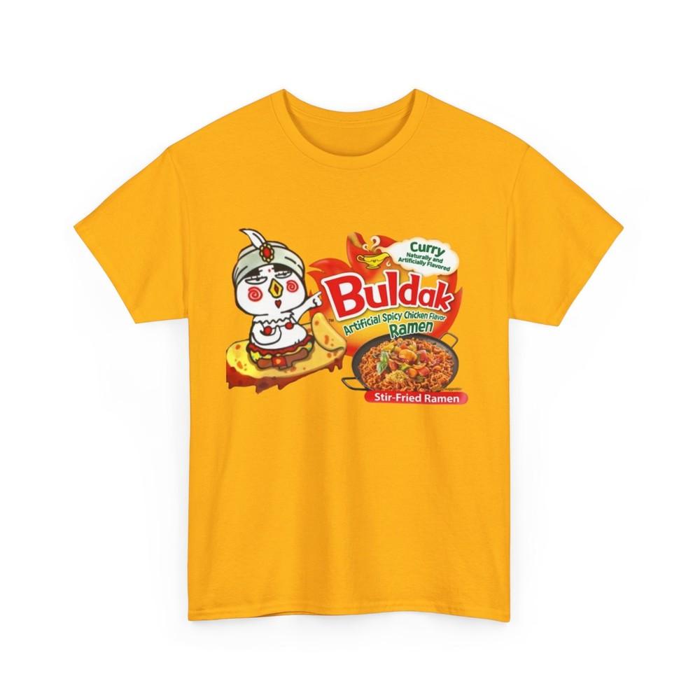 

Buldak Spicy Curry Ramen T-Shirt, Ramen Lover Gift, Foodie Tee, Noodle Shirt L