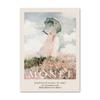 Monet Van Gogh Margherita Donna Foglie Verdi Arte da Parete Pittura su Tela Poster e Stampe Nordici Immagini da Parete per Decorazione Soggiorno