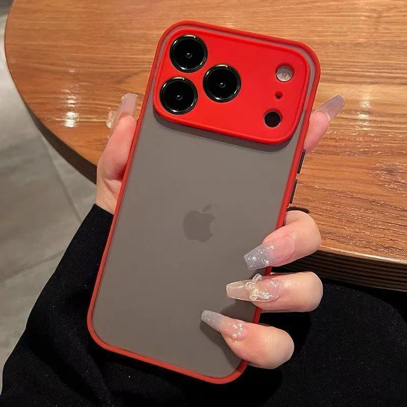 New transparent matte case for For Iphone 17 Air 16 1 14 Plus 13 12 11 Pro Max shock resistant soft edge hard shell back cover