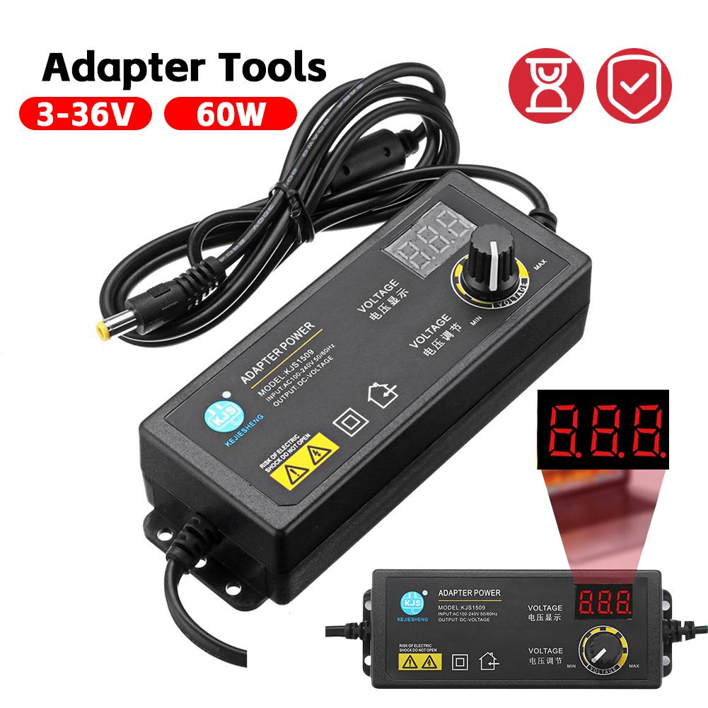 Voltage Regulating Power Supply Adatper for Game Player Motor Router US Plug with LCD Display Screen Instruments