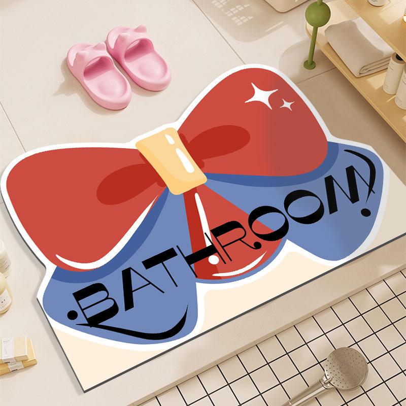

Коврики для пола, впитывающие воду, быстросохнущие коврики для ванной, коврики для ног в дверной проем душа, противоскользящие коврики для ванной комнаты 40*60cm